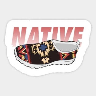 Native American Footwear Design 1 Sticker